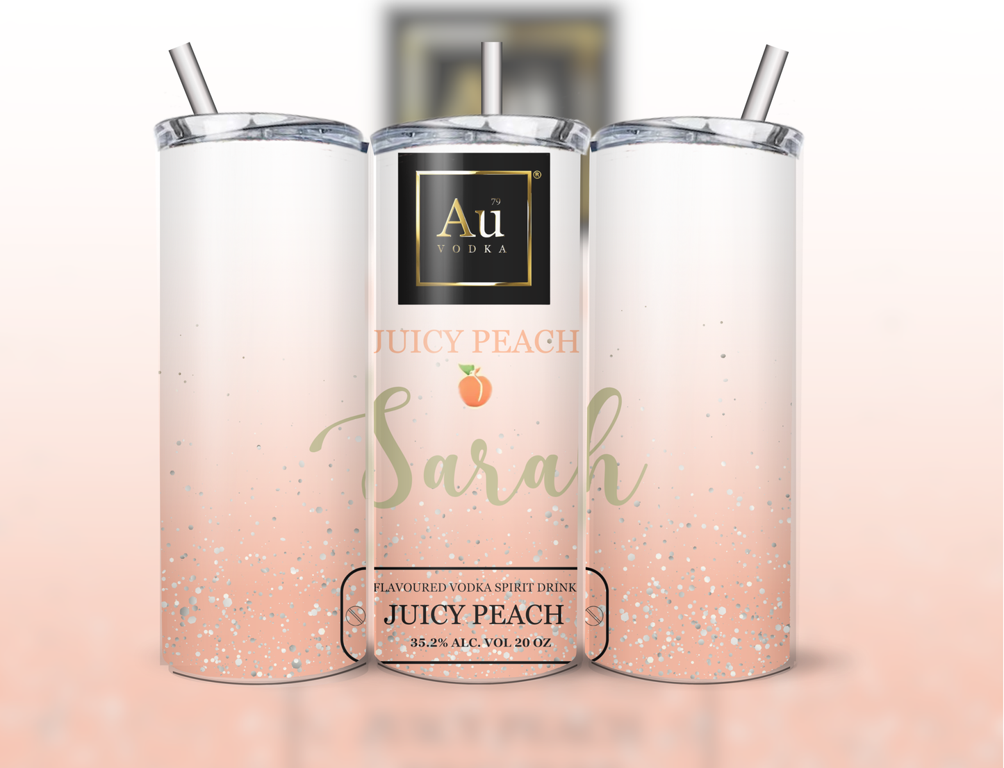 AU Vodka Personalised Custom 20 oz insulated Tumbler cup mug