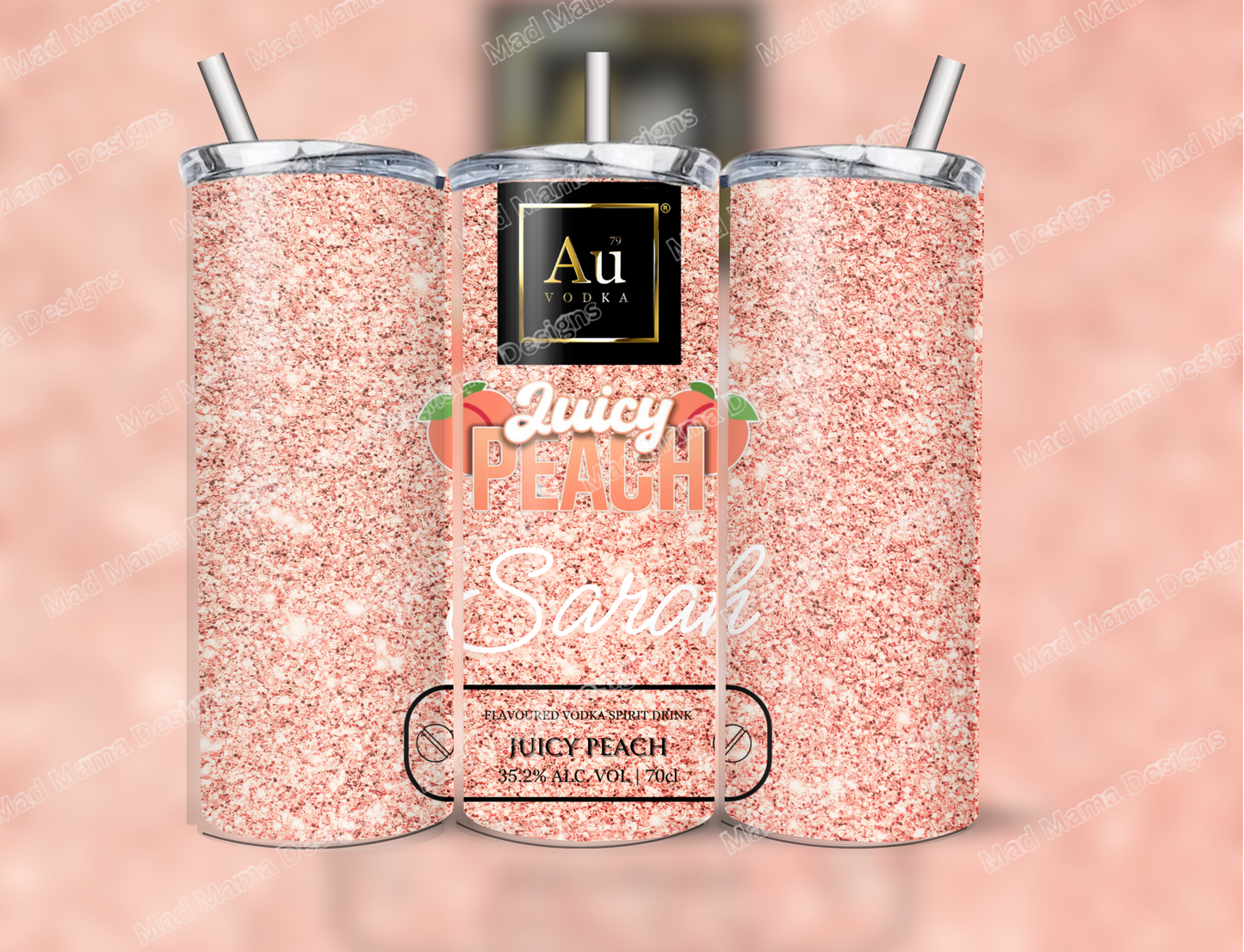 AU Vodka Personalised Custom 20 oz insulated Tumbler cup mug