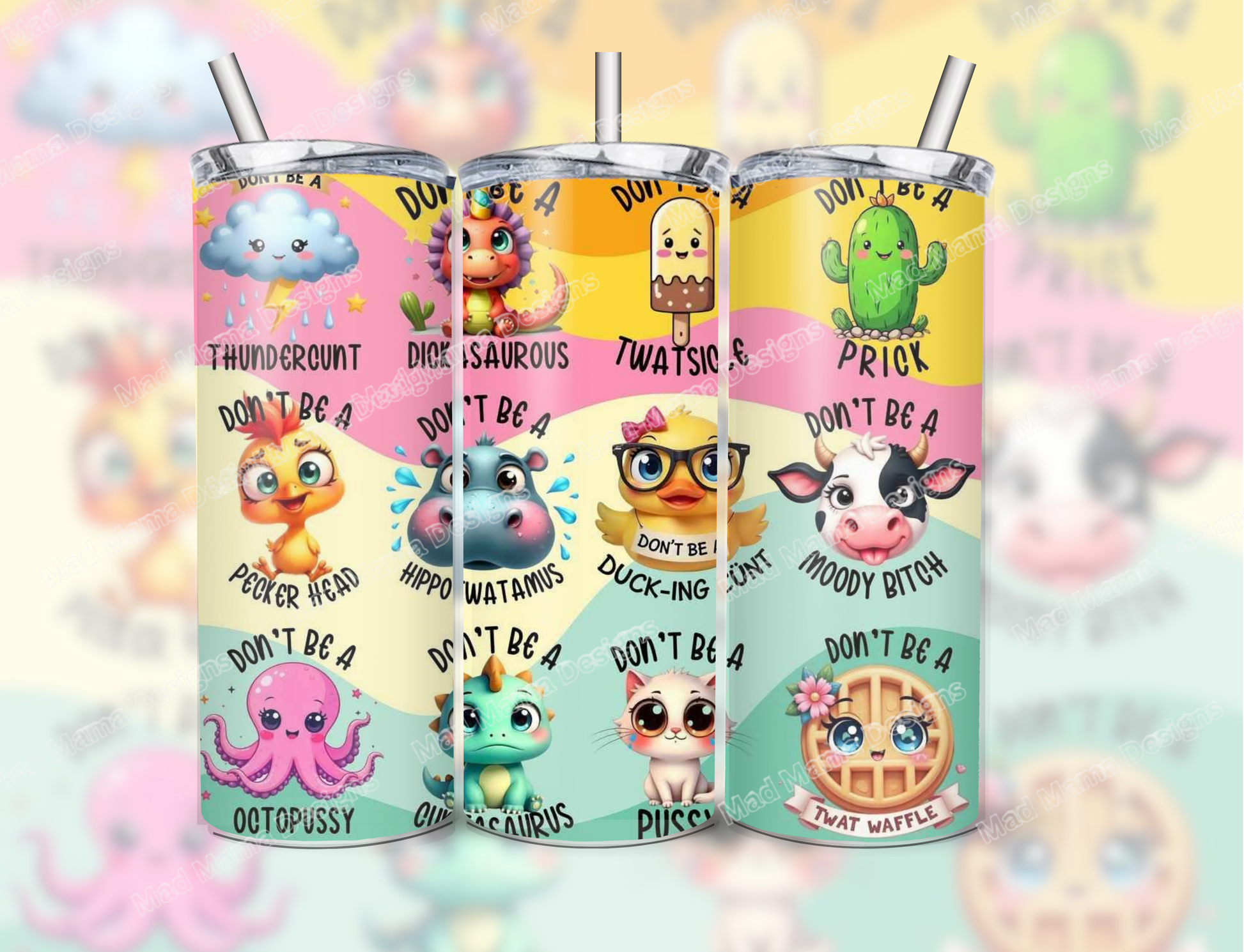 Don't Be A Adult Rude Funny 20 oz insulated Hot Cold Tumbler Boxed Gift Straw