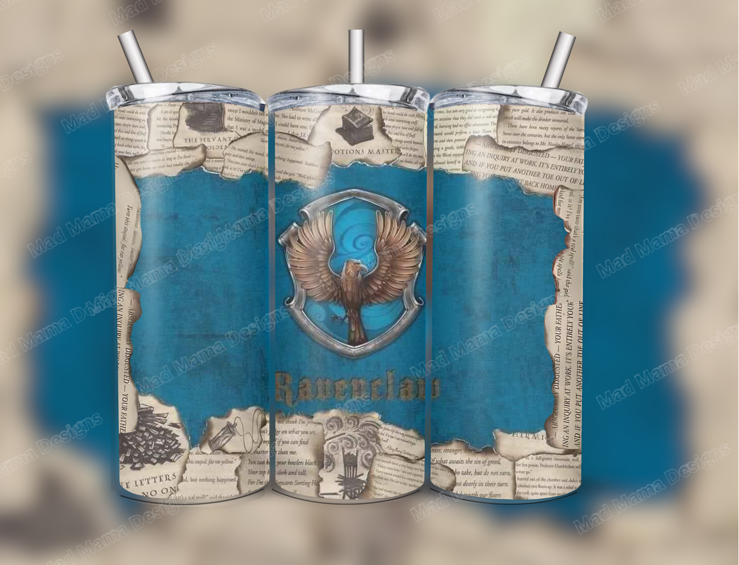 Ravenclaw Harry 20oz insulated tumbler hot or cold boxed straw gift potter