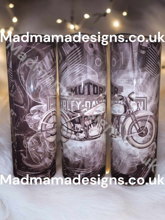 Harley Davidson 20oz Pencil drawn classic Tumbler