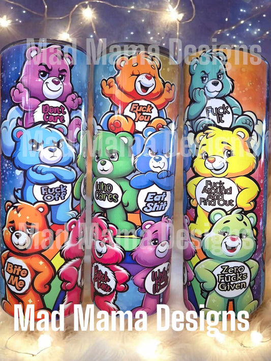 Swear Care Bears Adults 20oz tumbler
