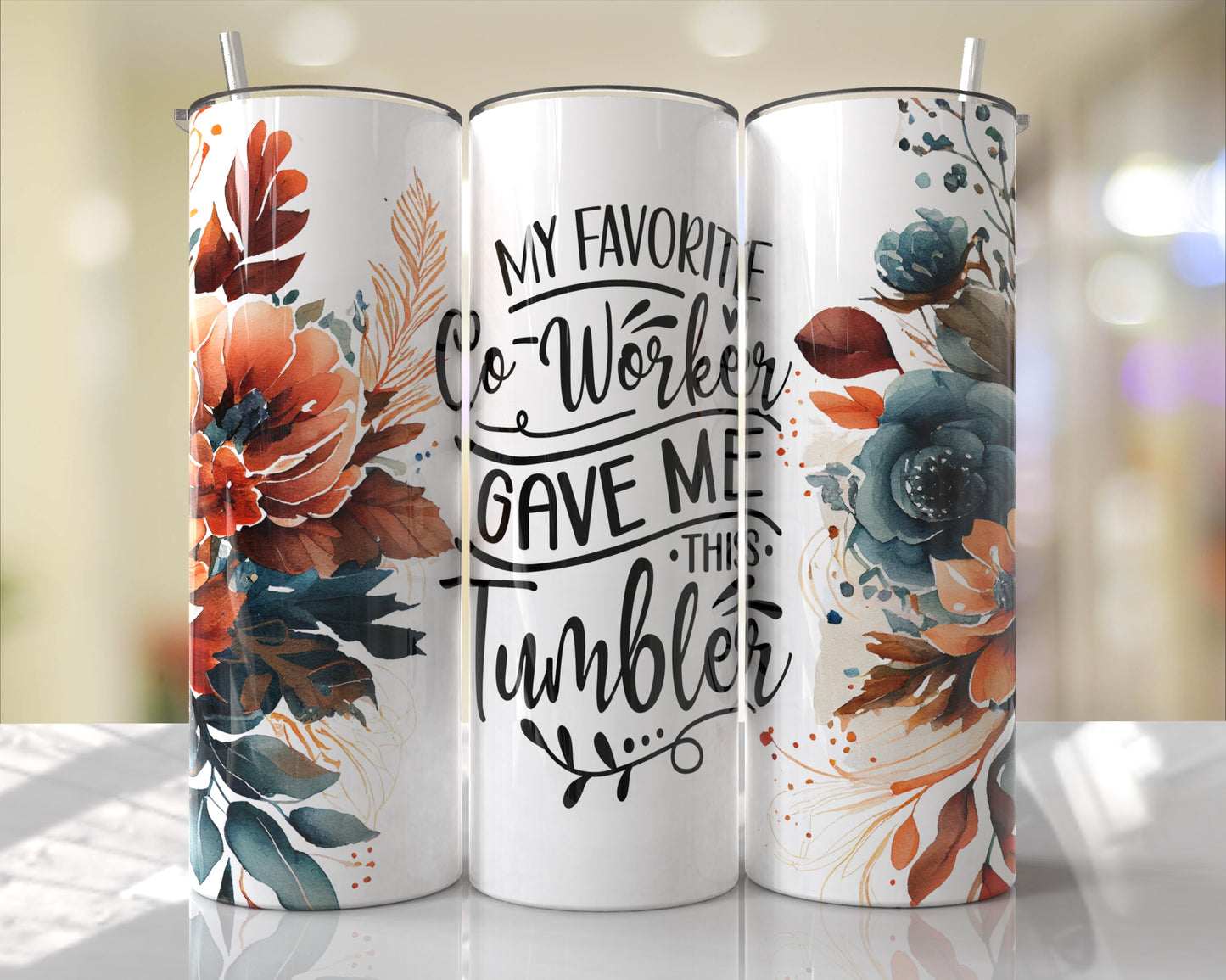 Favourite Co worker 20 oz insulated tumbler hot or cold boxed gift