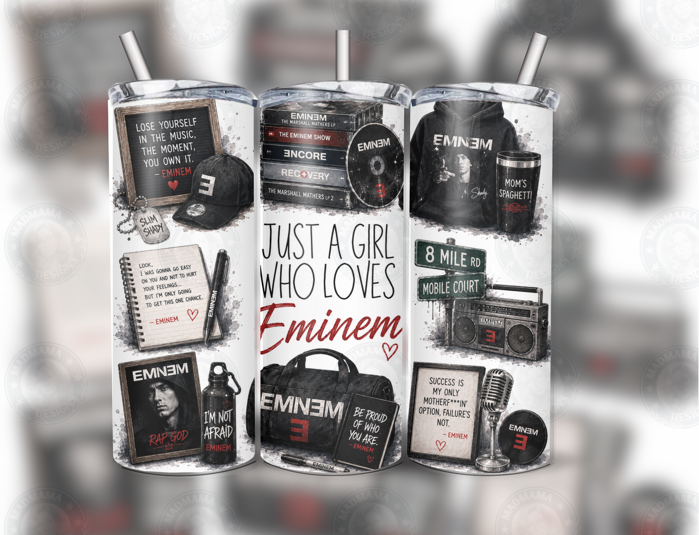 Just a Girl / Boy / Mum/ Dad Who loves EMINEM Insulated 20oz Tumbler Cup Mug Hot or Cold Boxed Gift (Copy) (Copy) (Copy) (Copy) (Copy) (Copy) (Copy) (Copy) (Copy)