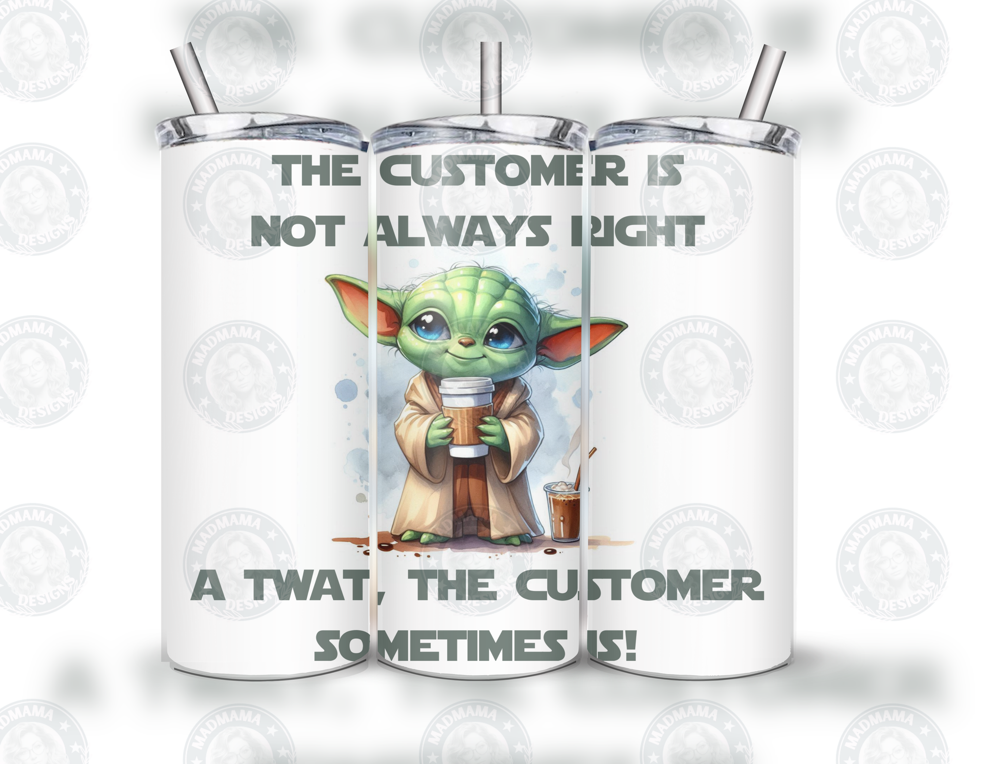 Adult Customer is not right Yoda 20 oz insulated Mug Cup tumbler boxed gift birthday