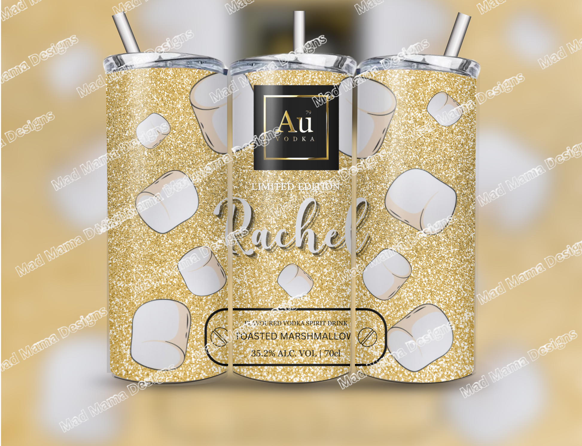 AU Vodka Personalised Custom 20 oz insulated Tumbler cup mug