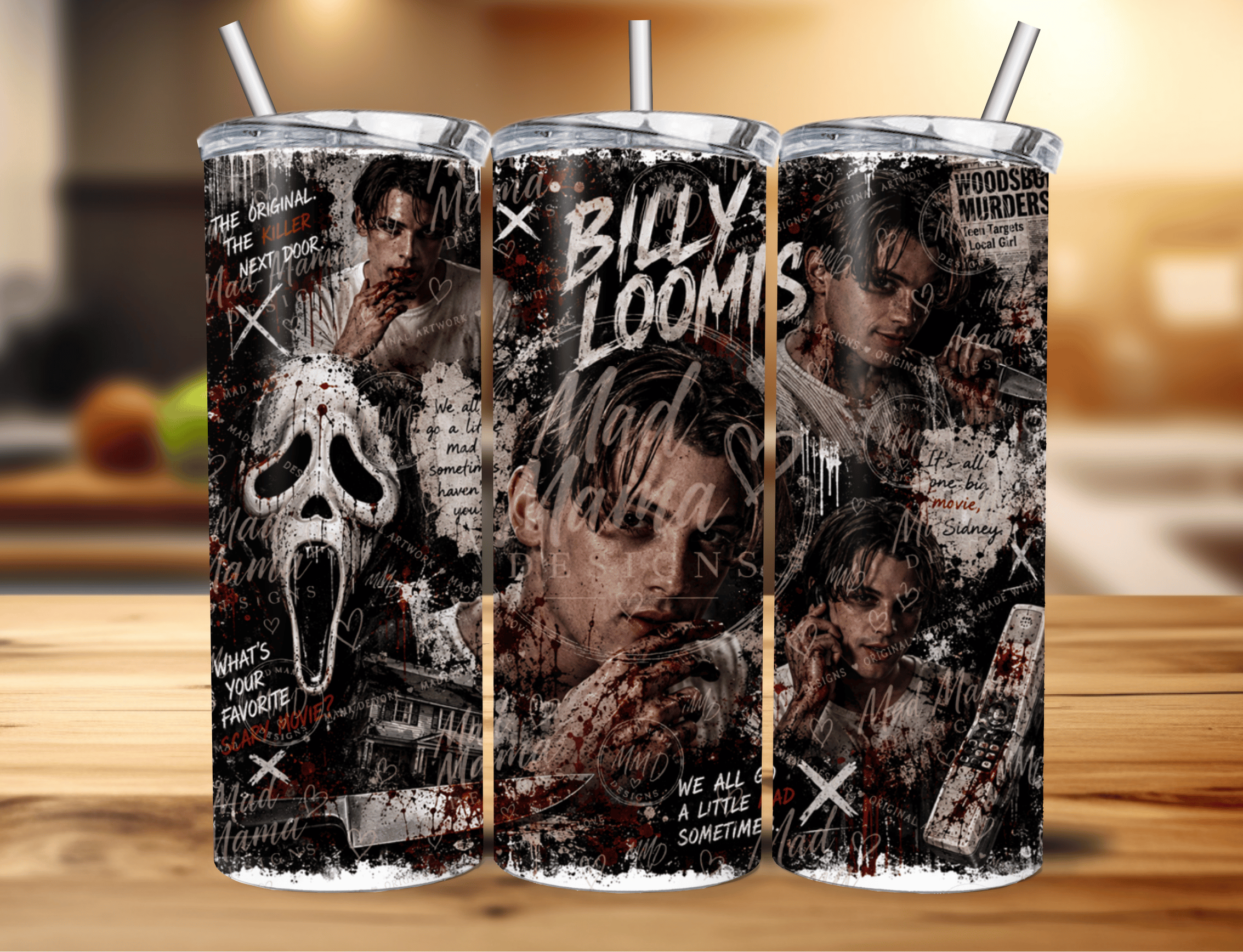 Billy Loomis Scream Horror Ghost Face20 oz tumbler