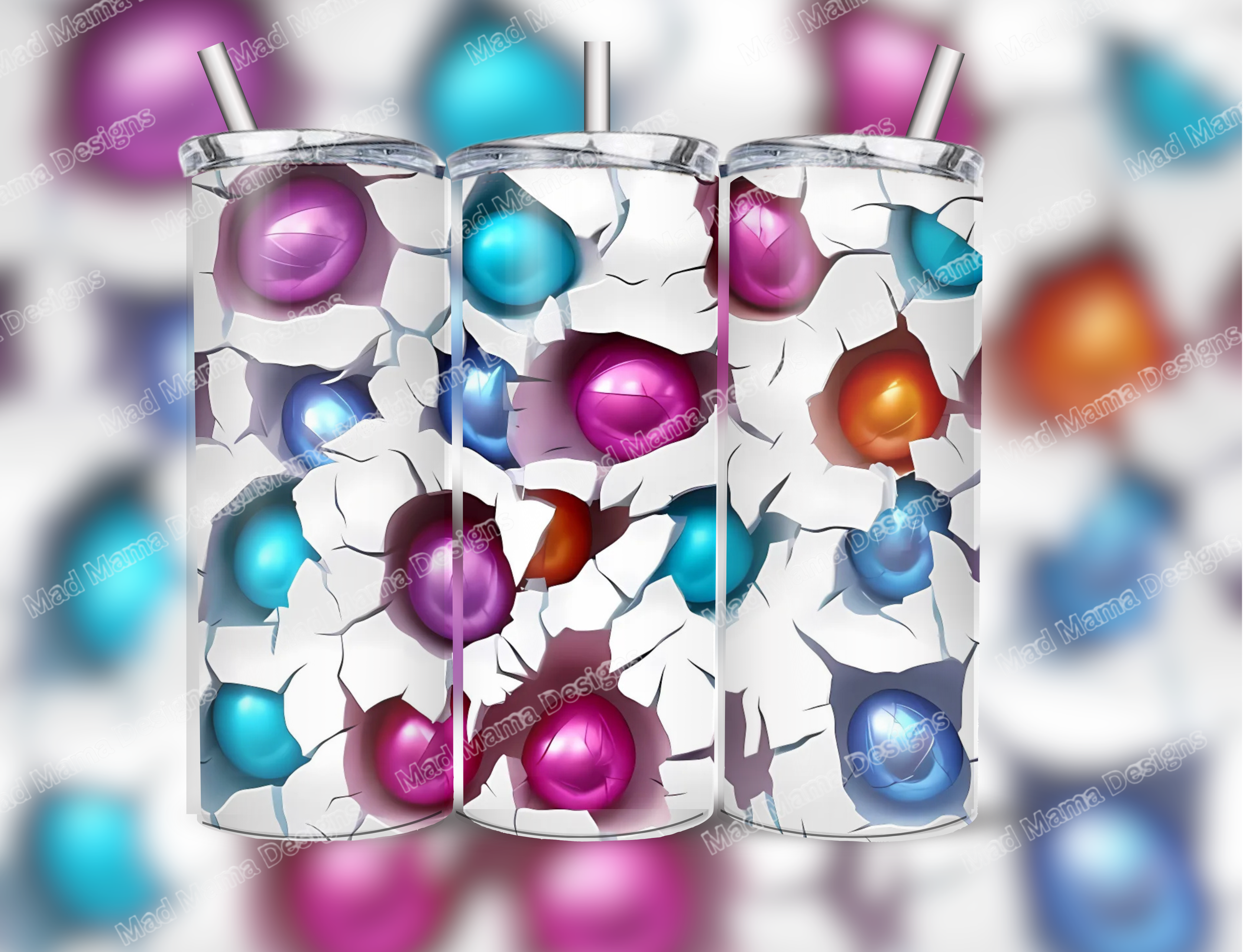 Balls and cracks 20 oz Insulated Tumbler Hot or Cold Boxed Gift Straw Birthday