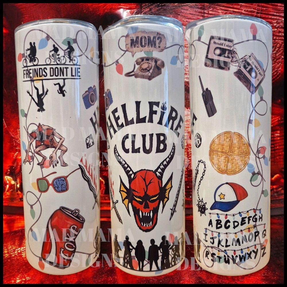 Stranger Things Hellfire Club 20 oz Insulated Tumbler Custom Personalised with Unique Design