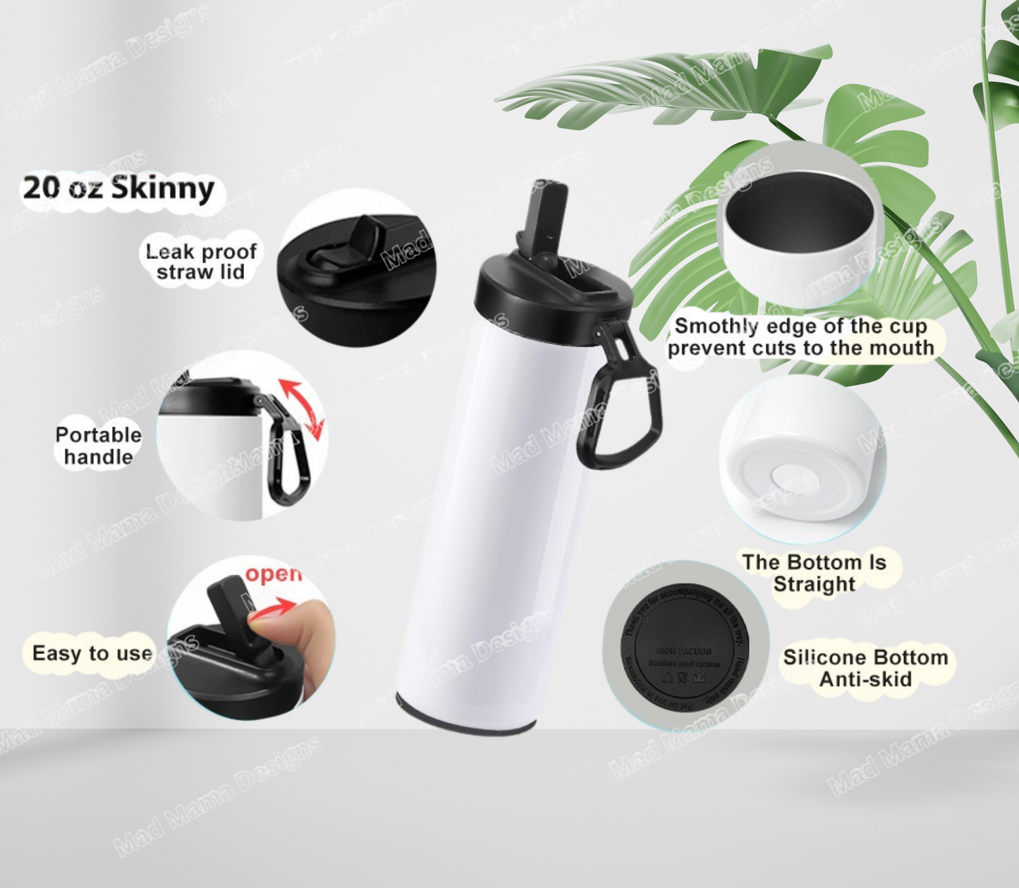 Personalised Fortnite 20oz insulated tumbler Bottle hot or cold boxed gift With Sports Lid