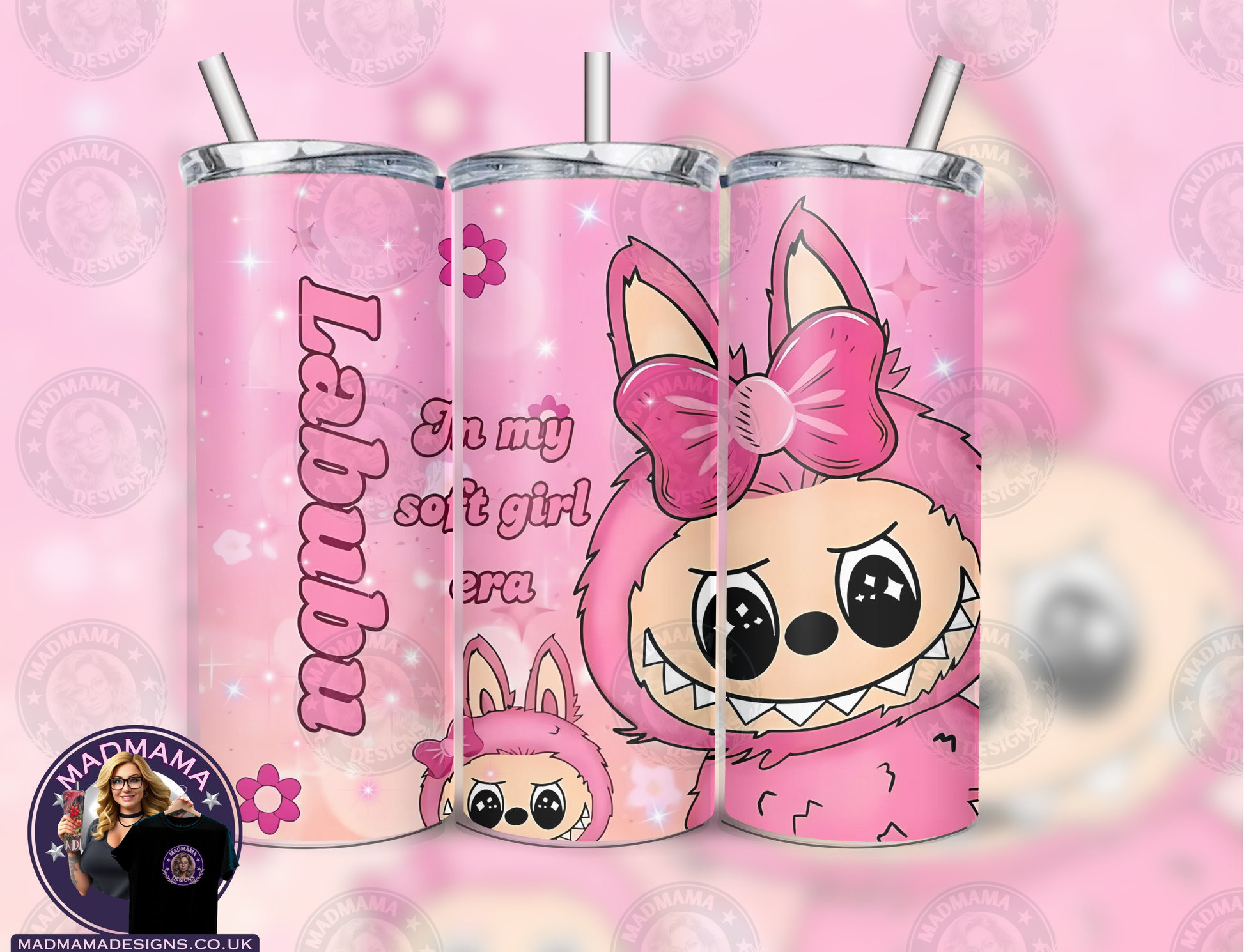 The Monsters Labubu inspired 20oz insulated custom Tumbler
