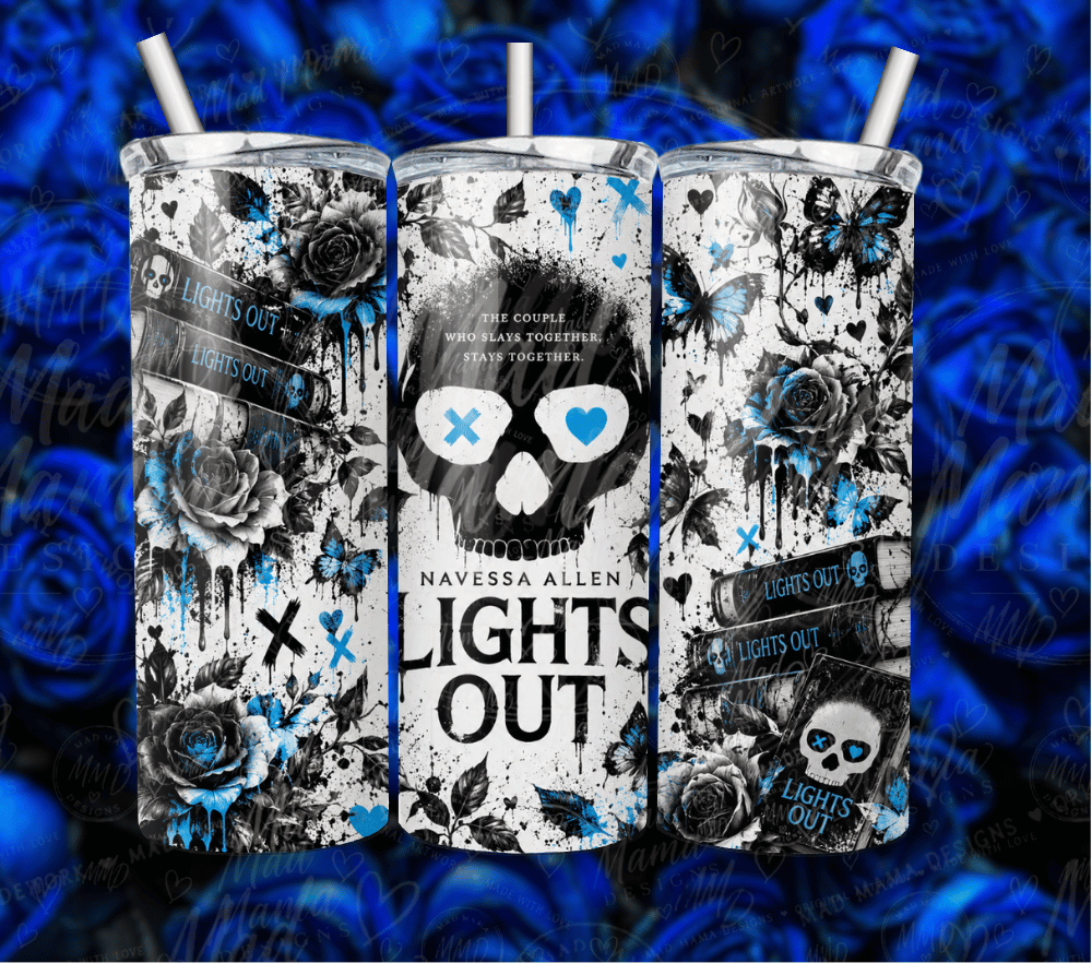 Lights Out Book After dark edition Inspired 20 oz tumbler