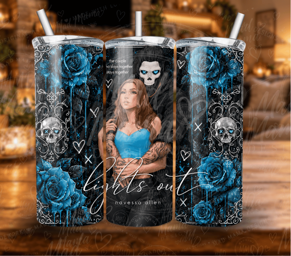 Lights Out Book story Inspired 20 oz tumbler