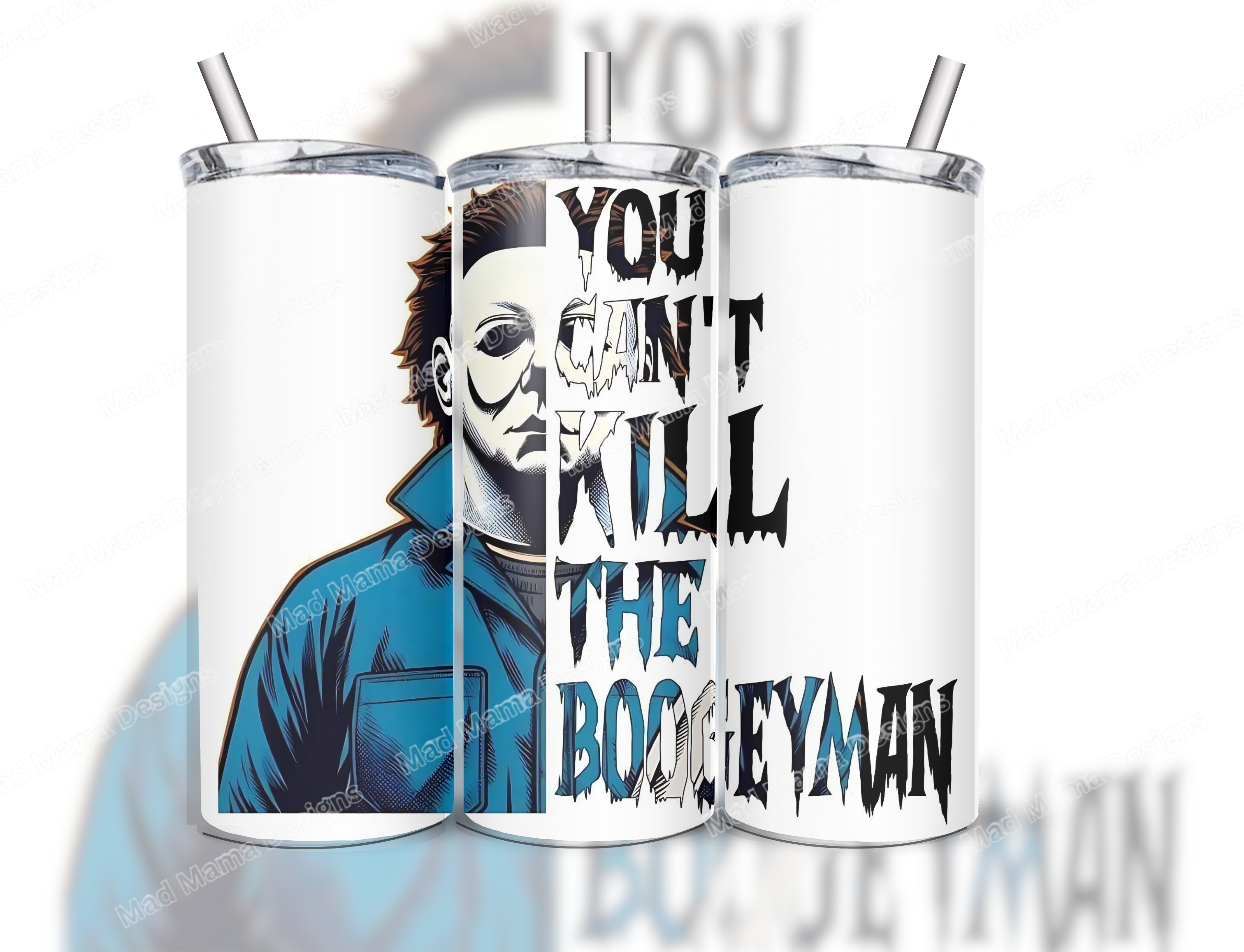 Mike Myers Horror Friends 20 oz Insulated Hot Cold Tumbler Lid Straw boxed Gift