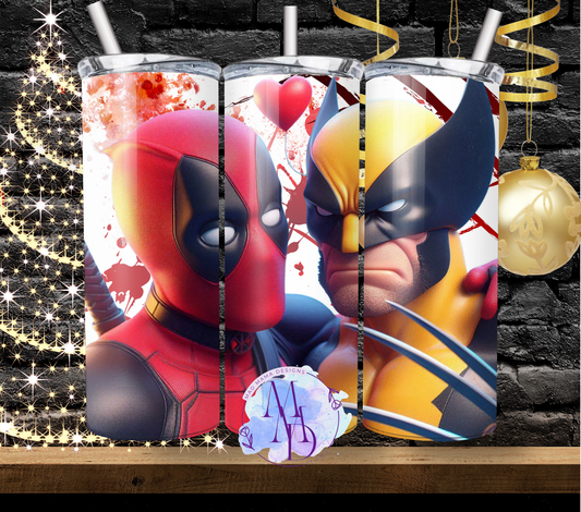 Deadpool and Wolverine 20oz tumbler