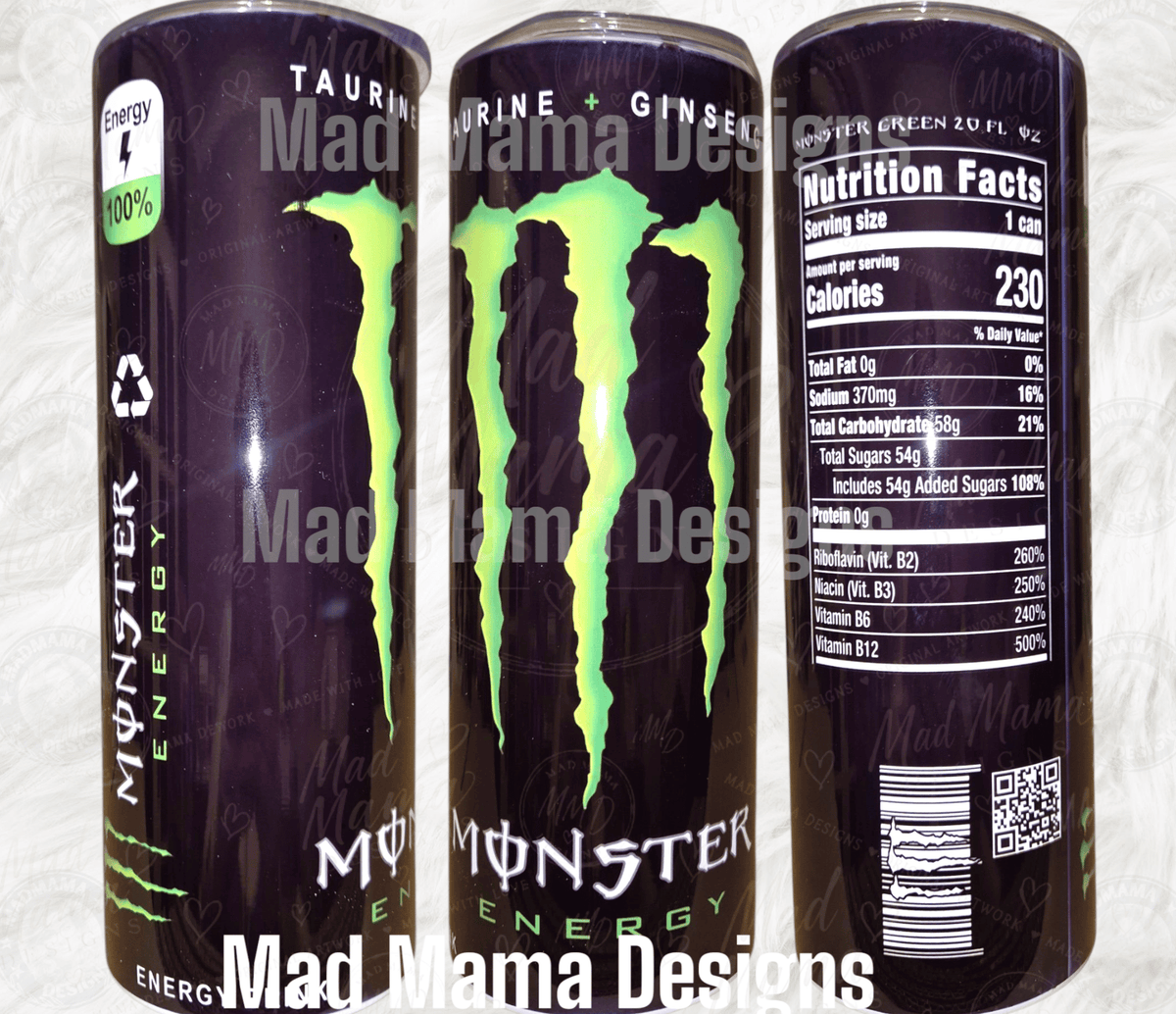 Monster inspired 20oz Tumbler