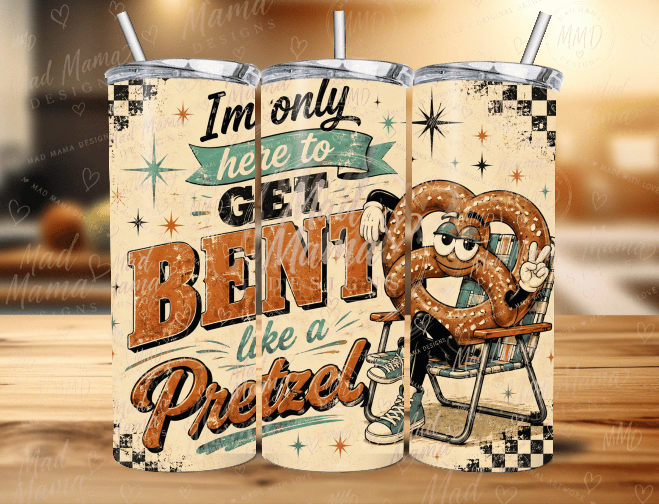 Funny ADULT Pretzel joke tumbler 20oz