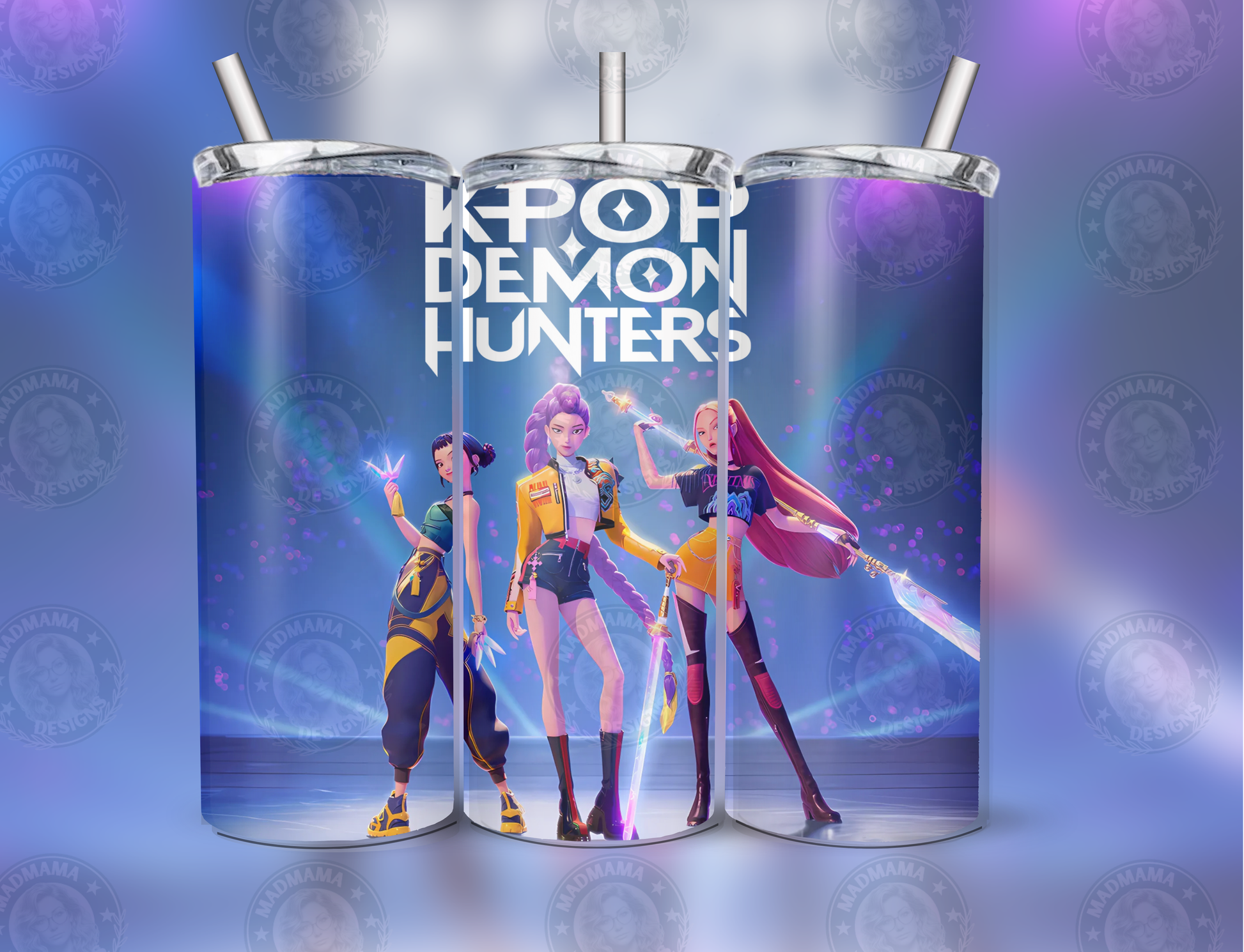 K-pop Demon Hunters 20oz Insulated Tumbler cup Straw Boxed gift birthday