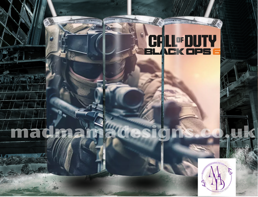 CALL OF DUTY BLACK OPS 6 20 OZ TUMBLER