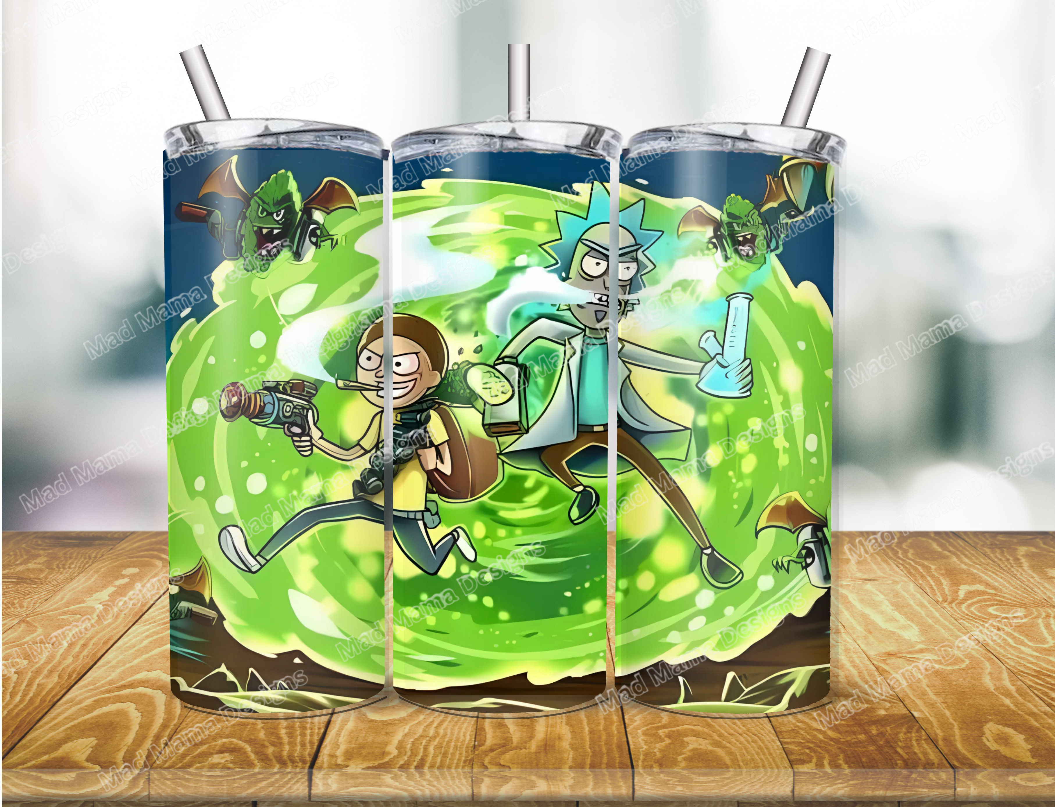 Rick and Morty 20oz insulated tumbler cup hot cold boxed gift Christmas birthday