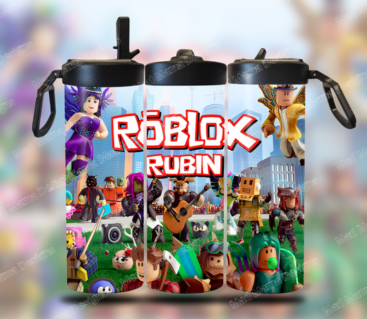 Roblox Personalised Flip Lid Sports Tumbler