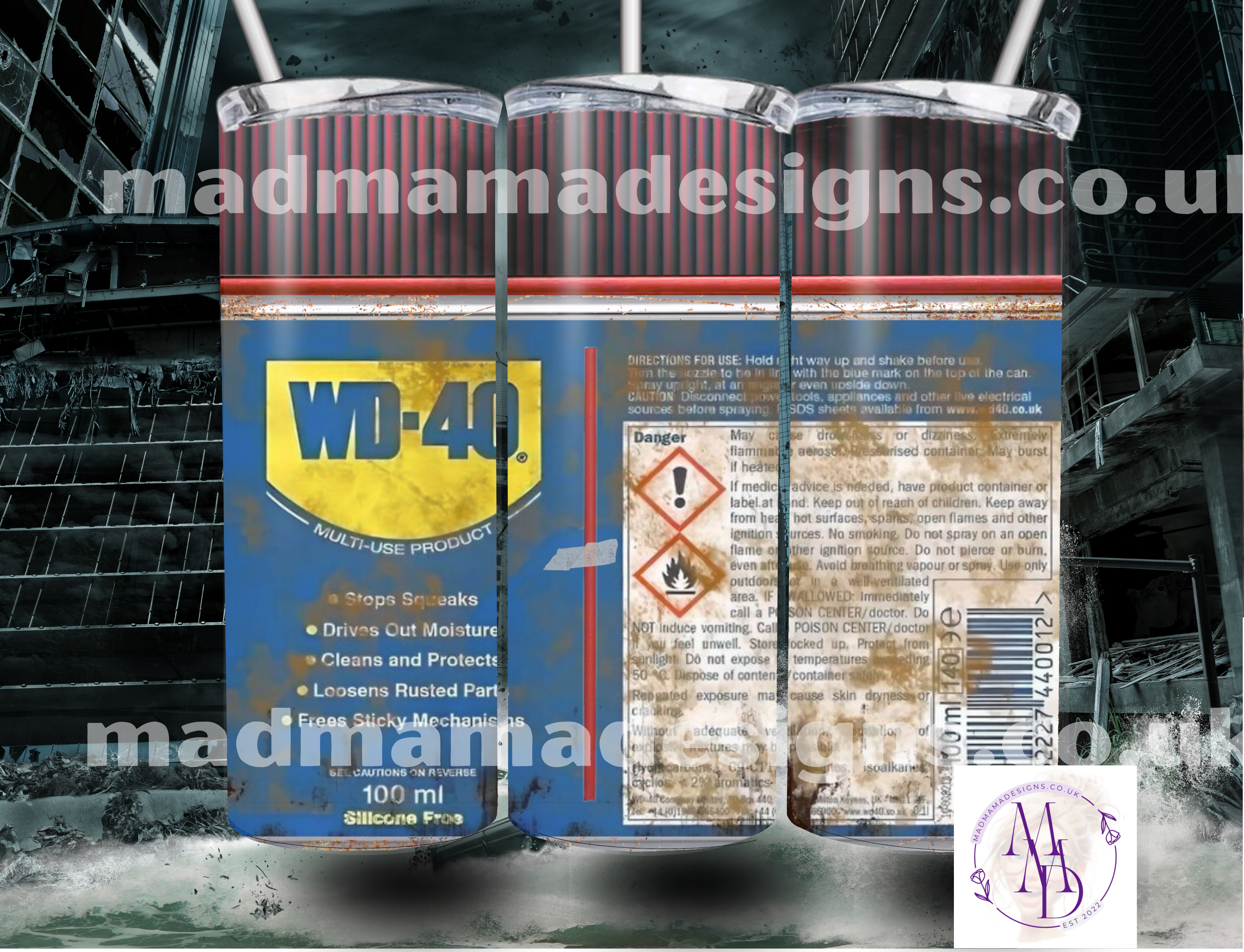 WD40 Funny Rusty Old spray can 20oz tumbler